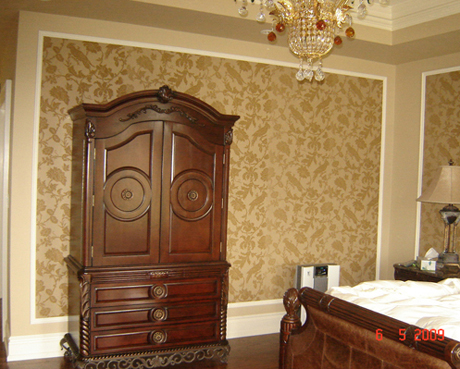 Renovation of  Master Bedroom using wallpaper